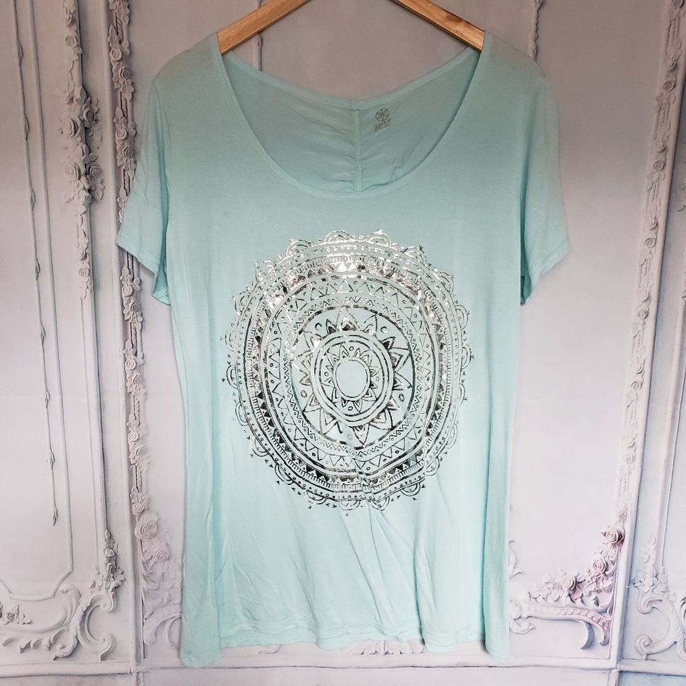 Gaiam Women's Foil Graphic Active Top Size XL